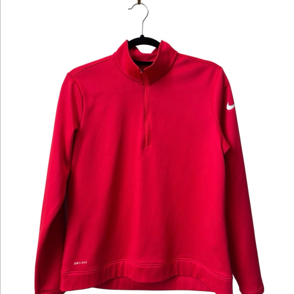 Nike Women’s Red Dri-FIT Essential Half-Zip Golf Pullover - Size M